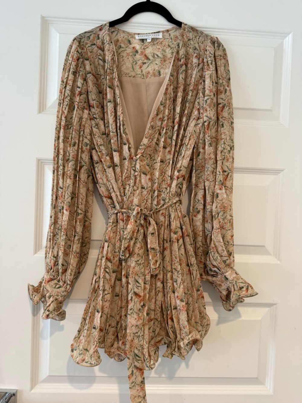 Pleated Floral Romper